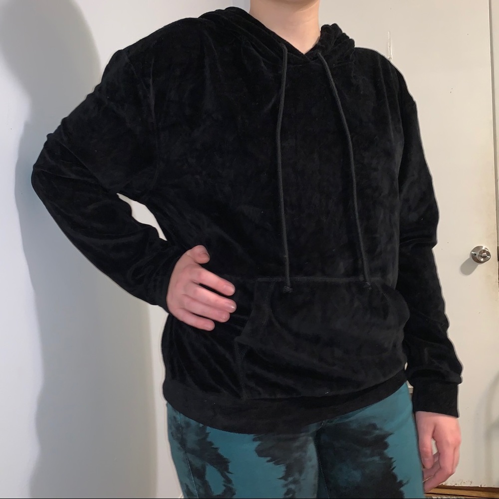 Black Velvet Hoodie